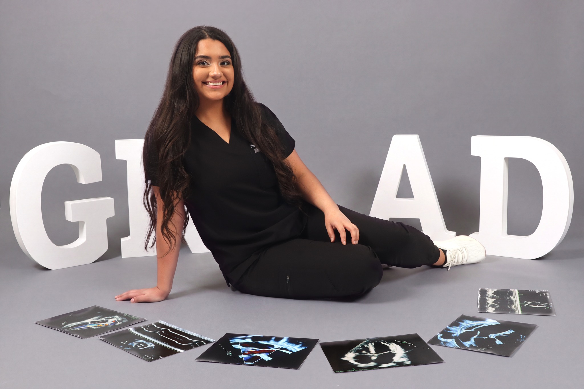 Medical school graduation portrait